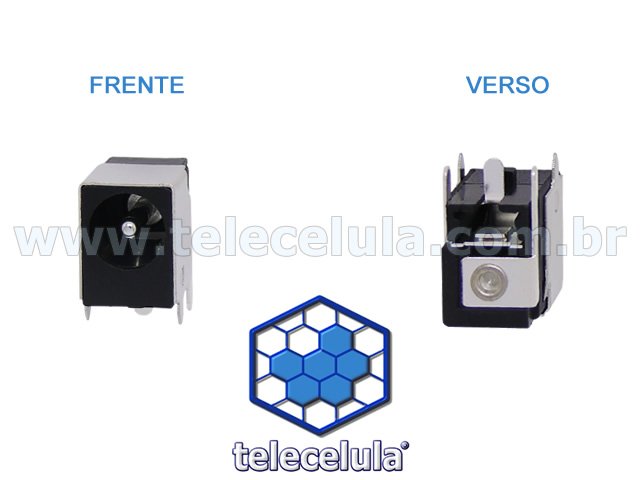 Sem Imagem - CONECTOR CARGA, POWER JACK PARA NOTEBOOK ACER, COMPAQ E HP