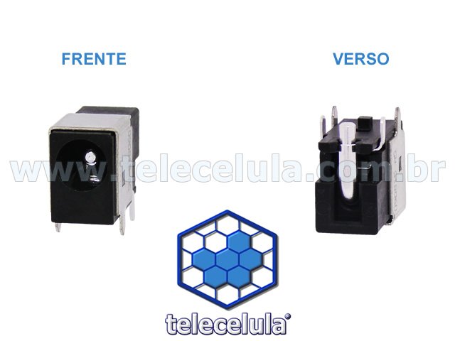 Sem Imagem - CONECTOR CARGA, POWER JACK NOTEBOOK FUJITSU L6825, D1840, ADVENT, ARM, ASHTON DIGITAL, E OUTROS MOD