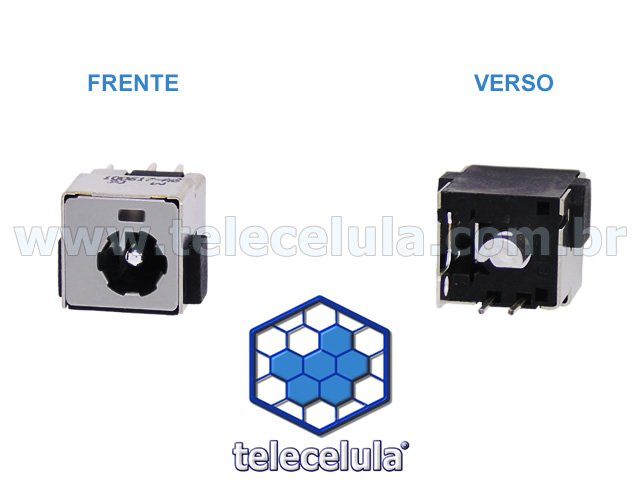Sem Imagem - CONECTOR CARGA, POWER JACK NOTEBOOK HP DV2000, DV2100, COMPAQ V3000, V3100 E OUTROS MODELOS