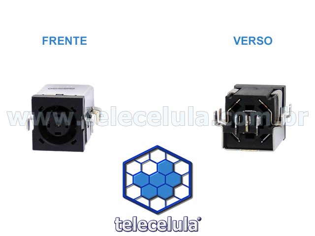 Sem Imagem - CONECTOR CARGA, POWER JACK NOTEBOOK HP / COMPAQ NC8430, NW8440, NW9440 E OUTROS MODELOS