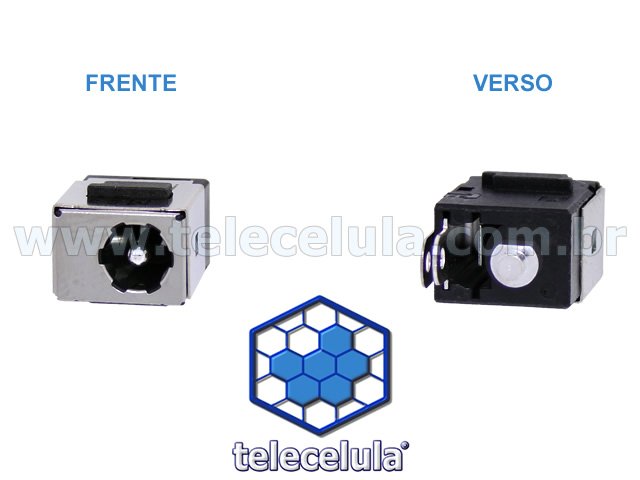 Sem Imagem - CONECTOR CARGA, POWER JACK NOTEBOOK HP DV5000, DV8000, COMPAQ C300, C500, V5000 E OUTROS(VERSO 90W)