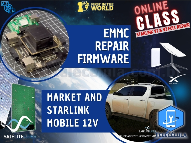 Sem Imagem - ADVANCED ONLINE COURSE IN REPAIRS OF STARLINK V2, V3, MINI ANTENNA BOARDS (ENGLISH LANGUAGE).