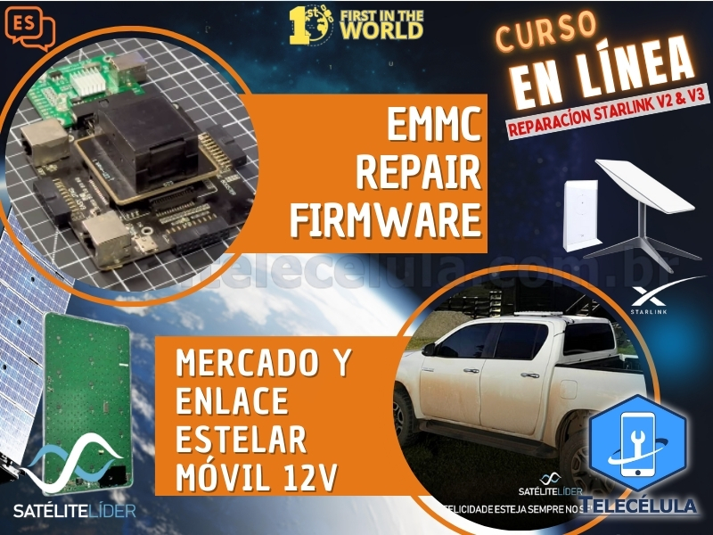Sem Imagem - CURSO AVANZADO REPARACIN DE PLACAS STARLINK V2, V3, MINI ESPAOL EN LNEA
