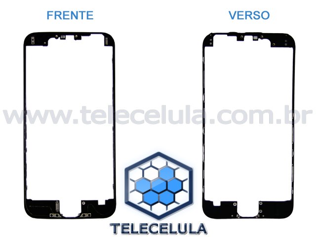 Sem Imagem - FRAME, ARO, ARMAO PRETO DO LCD E TOUCH APPLE IPHONE 6