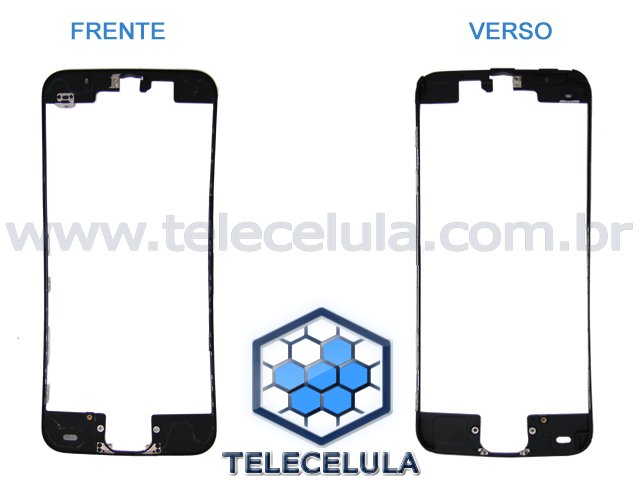 Sem Imagem - FRAME, ARO, ARMAO PRETO DO LCD E TOUCH APPLE IPHONE 5C