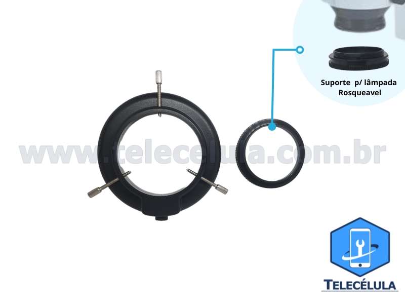 Sem Imagem - LMPADA LED MICROSCPIO 144 LEDS CONTROLE DE LUMINOSIDADE PARA AK-01, AK-04, TRINOCULARES, ETC