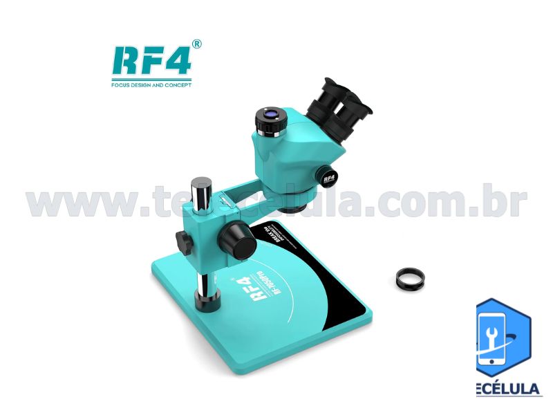 Sem Imagem - MICROSCPIO TRINOCULAR PROFISSIONAL RF4 7050PRO COM ZOOM 7X AT 50X