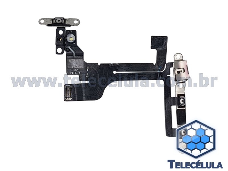 Sem Imagem - FLEX CABLE DAS TECLAS DE VOLUME E BOTO POWER PARA IPHONE 5C ORIGINAL 821-1916A