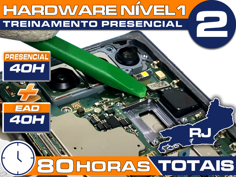 Sem Imagem - CURSO PRESENCIAL FUNDAMENTOS ELETRNICA, MICROSOLDA E CONSERTO SMARTPHONES HARDWARE NVEL 1, 2 - RJ