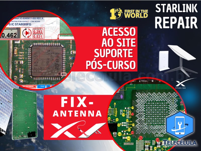 Sem Imagem - CURSO PRESENCIAL AVANADO IMPERATRIZ - MARANHO REPAROS PLACAS STARLINK V2, V3, V4, MINI 7/7 A 11/7
