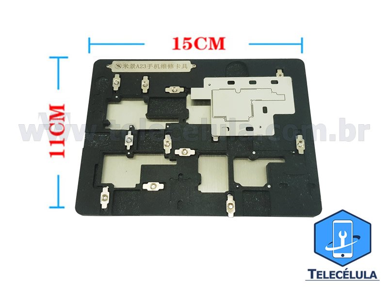 Sem Imagem - SUPORTE PCB BGA MIJING A23 IPHONE X COM ALTA RESISTNCIA A TEMPERATURA E STENCIL BGA PCB