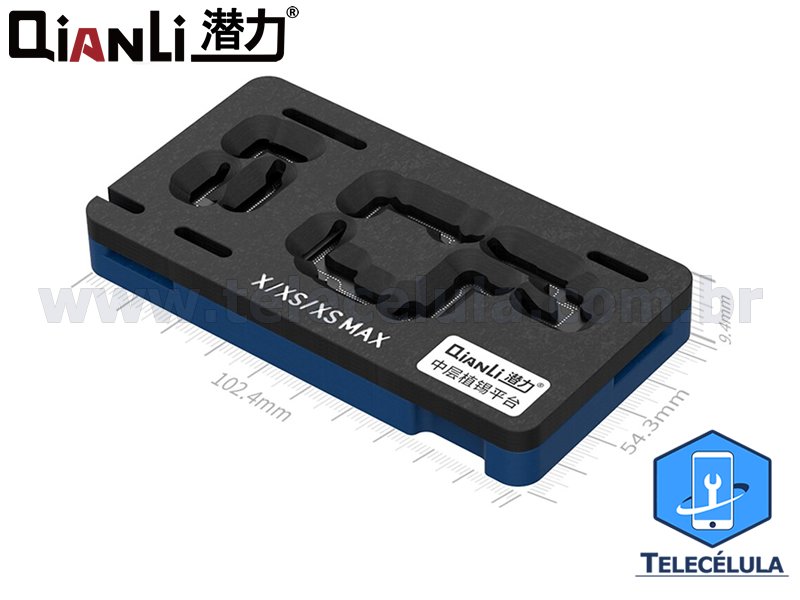 Sem Imagem - MESA REBALLING PROFISSIONAL MAGNTICA PARA IPHONE SERIES X, XS, XS MX STENCIL QIANLI