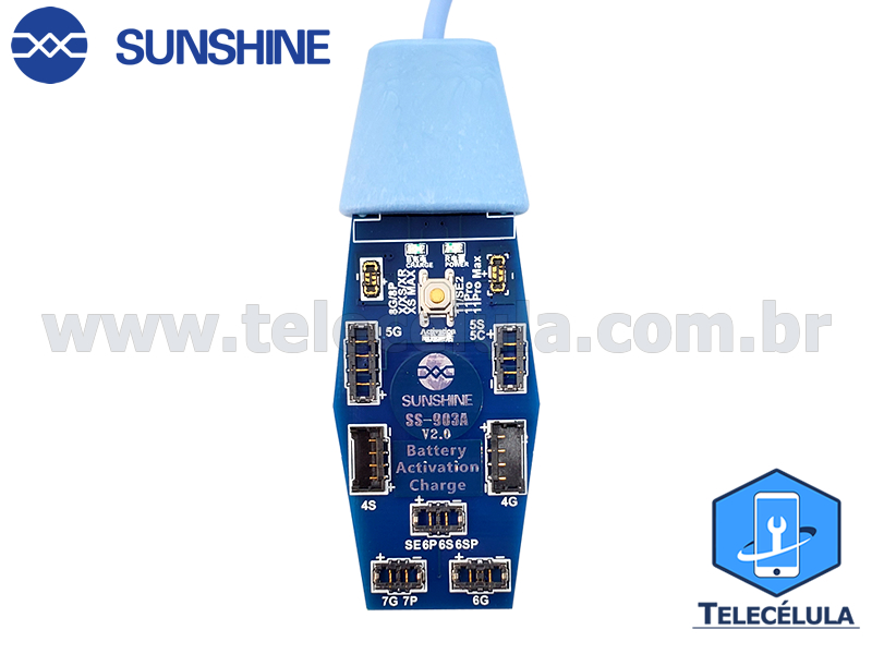 Sem Imagem - REATIVADOR DE BATERIA SUNSHINE SS-903A/ S903 IPHONES 4, 5, 6, 7, 8, X, XS, XS MAX, 11, 11 PRO MAX