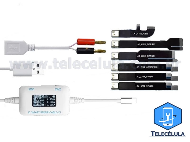 Sem Imagem - JC C1 BOX REPARO DE SOFTWARE INTELIGENTE PARA APPLE IPHONE 6, 6P, 6S, 6S P, 7, 7P, 8, 8P, X, XS, XR