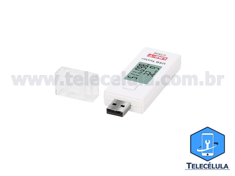Sem Imagem - MULTIMEDIDOR USB COM VOLTMETRO E AMPERMETRO SIMULTNEO USB UT658, 3V ~ 9V X 3.0A