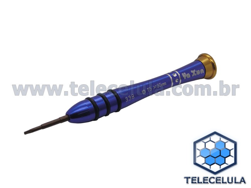 Sem Imagem - CHAVE YA XUN 338 TORX T5 X25MM, CHAVE PRECISO PARA MOTOROLA, SONY XPERIA PROFISSIONAL