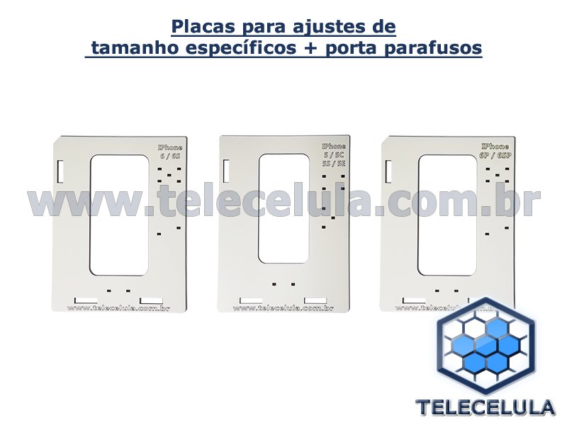 Sem Imagem - NOVA BASE FIXADORA DO LCD PARA REPAROS IDEVICES 5, 5C, 5S, SE, 6, 6P, 6S, 6SP, 7, 7P, 8, 8P COM LED