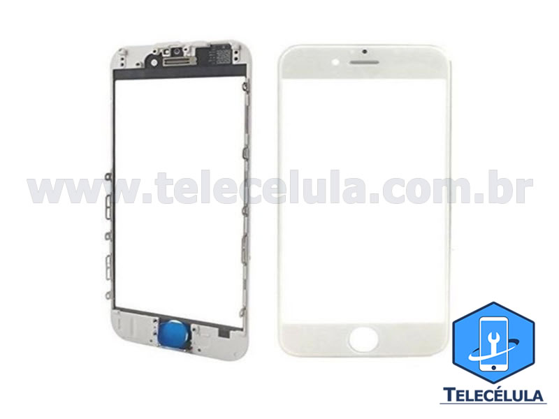 Sem Imagem - VISOR, TELA LENTE COMPATVEL COM APPLE IPHONE 6S PLUS (5.5) BRANCO COM OCA E ARO GENRICO