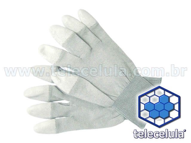 Sem Imagem - LUVA ANTIESTÁTICA ESD EM NYLON TAMANHO MÉDIO