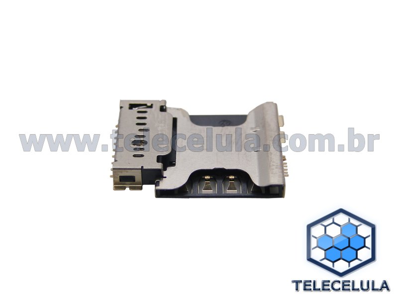 Sem Imagem - CONECTOR DE SIM CARD E MICRO SD GAVETA SLOT SIM CARD SAMSUNG GALAXY WIN DUOS GT-I8552, I8552