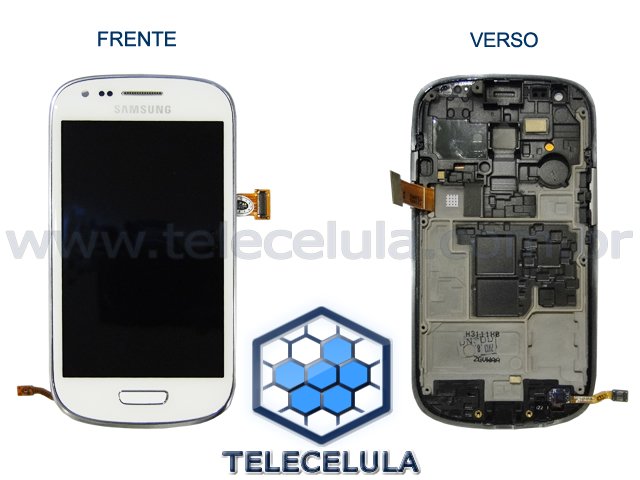 Sem Imagem - LCD SAMSUNG I8190 GALAXY SIII, S3 MINI BRANCO COM TOUCH SCREEN