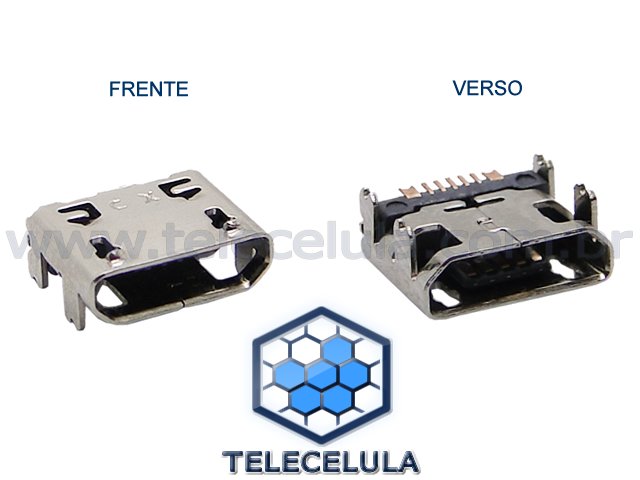 Sem Imagem - CONECTOR DE CARGA / DADOS SAMSUNG GALAXY SII LITE I9070, S6802, C3222, I9050, S6108, S3850, S5360