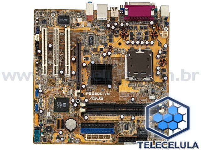 Sem Imagem - PLACA ME ASUS P5S800-VM  SOCKET LGA775 MOTHERBOARD UATX