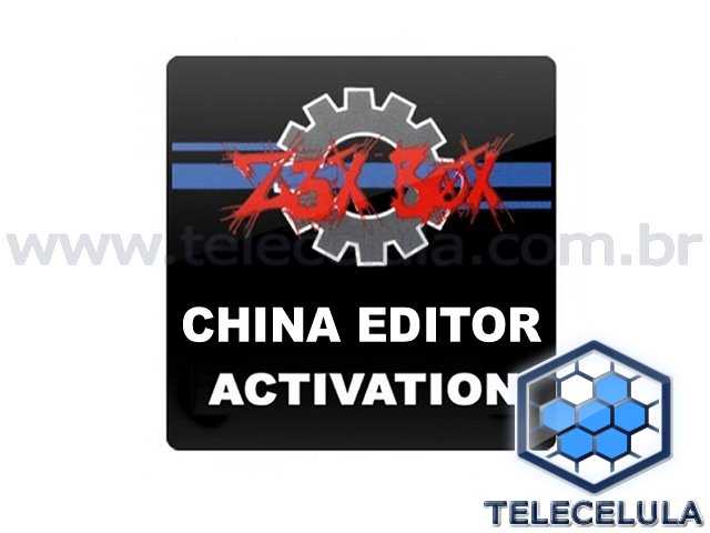 Sem Imagem - ATIVAO CHINA EDITOR PARA Z3X BOX, NECESSRIO BOX Z3X (SEM SUPORTE).