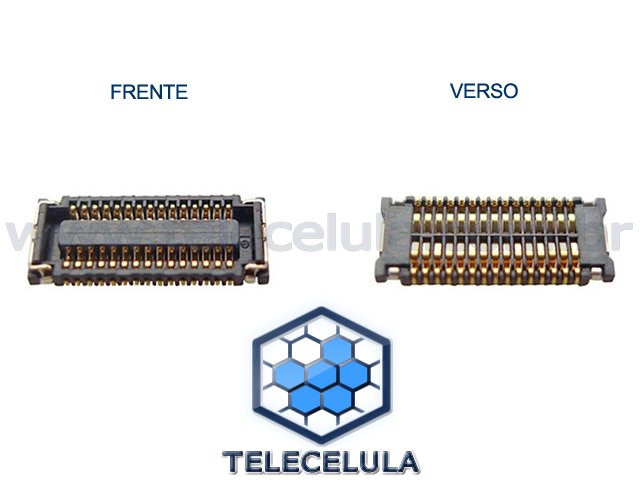 Sem Imagem - CONECTOR FPC DA PLACA DO FLEX TOUCH APPLE IPHONE 4, 4S