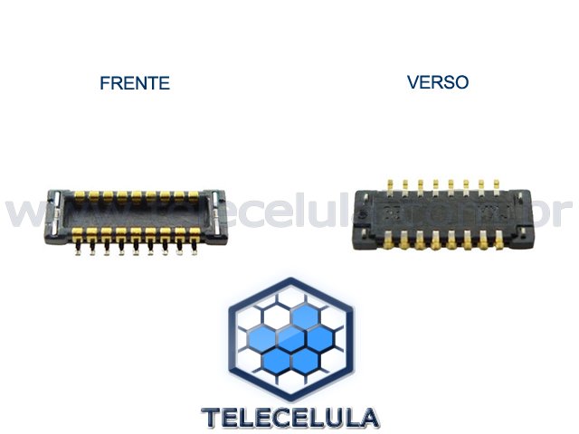 Sem Imagem - CONECTOR FPC DA PLACA DO FLEX FONE DE OUVIDO APPLE IPHONE 4