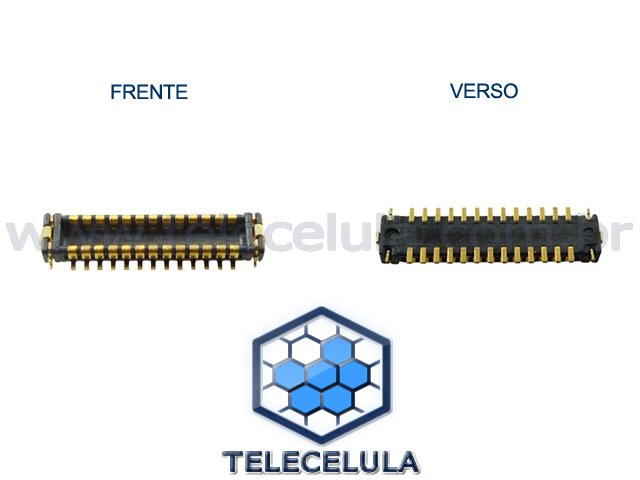 Sem Imagem - CONECTOR FPC DA PLACA DO FLEX CMERA PRINCIPAL APPLE IPHONE 4