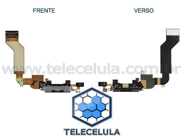 Sem Imagem - FLEX CABLE DOCK APPLE IPHONE 4S PRETO