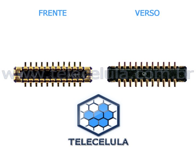 Sem Imagem - CONECTOR FPC DA PLACA APPLE IPHONE 5C, CONECTOR DA PLACA CONEX�O DO LCD