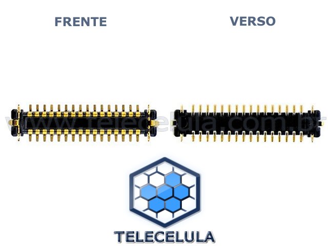 Sem Imagem - CONECTOR FPC DA PLACA APPLE IPHONE 5C CMERA PRINCIPAL.