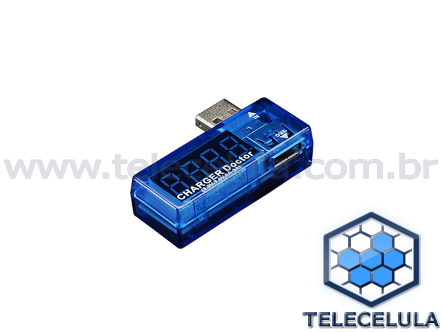 Sem Imagem - MULTIMEDIDOR USB COM VOLTMETRO E AMPERMETRO ALTERNANTE, MEDIDOR DE CORRENTE USB