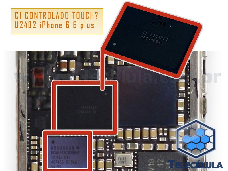 Sem Imagem - CI CONTROLADOR TOUCH MESON IC APPLE 343S0694 IPHONE 6, 6 PLUS, 6G, 6P U2402