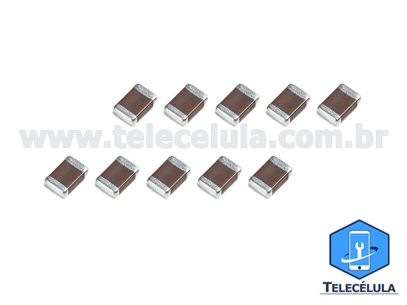 Sem Imagem - KIT 10 CAPACITORES CER�MICO 2.2UF SMD, 16V, �20% X5R METRIC (0805) 1C-2B70225-M000