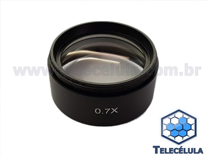 Sem Imagem - LENTE SM7 0.7X PARA MICROSCPIO KAISI OU COMPATVEL SRIE 37045A ROSCA 50MM