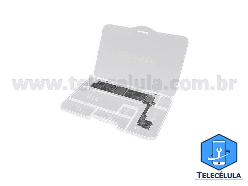 Sem Imagem - CAIXA ORGANIZADORA DE PLACAS, COMPONENTES, CI WIFI, CPU, NAND APPLE IPHONE 6, 7, 8, 8P E X - OSS 6-X