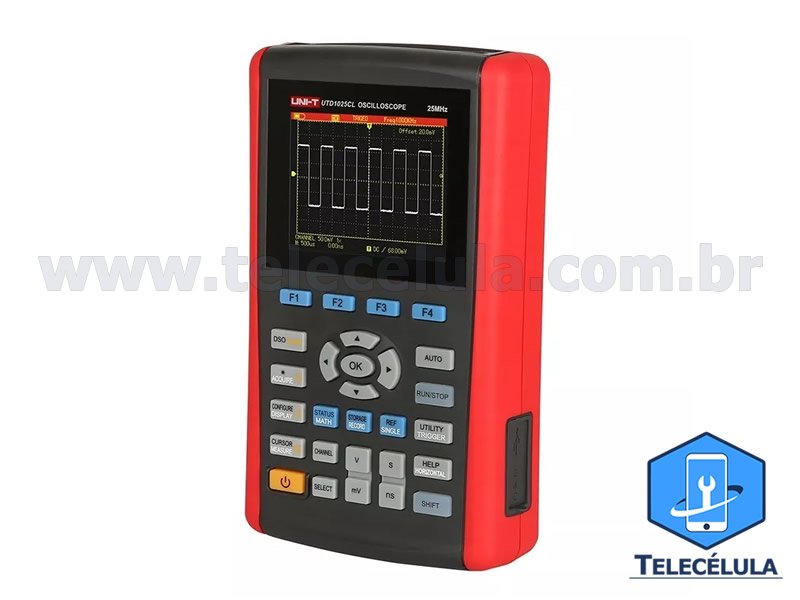 Sem Imagem - OSCILOSCPIO DIGITAL PORTTIL UNI-T UTD1025CL 25MHZ, AMOSTRAGEM 0.2 GB/S, COM CONECTIVIDADE USB