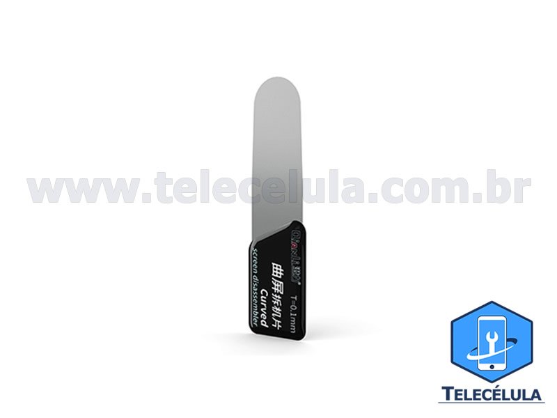 Sem Imagem - ESPTULA QIANLI T01 CURVED EM AO INOX ULTRA FINA 0.1MM DESMONTAGEM SMARTPHONES, TABLET, IPADS, ETC