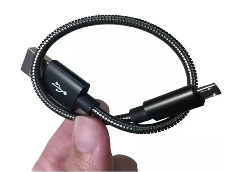 Sem Imagem - CABO DE CARGA MICRO USB CURTO 24CM, PADRO V8 BLINDADO, SAMSUNG, MOTOROLA, LG, SONY, ALCATEL