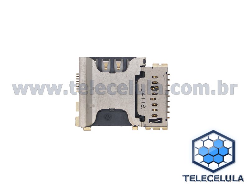 Sem Imagem - CONECTOR DE SIM CARD E MICRO SD GAVETA SLOT SIM CARD SAMSUNG GALAXY WIN DUOS GT-I8552, I8552