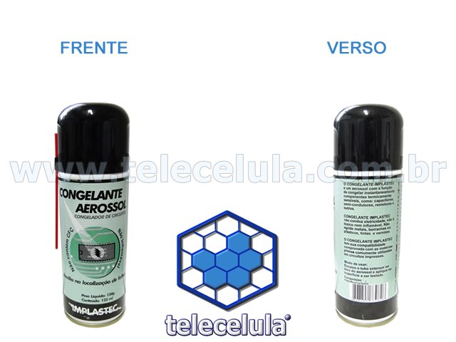 Sem Imagem - CONGELANTE AEROSSOL IMPLASTEC PARA ELETRNICA, CONGELADOR DE CIRCUITOS!