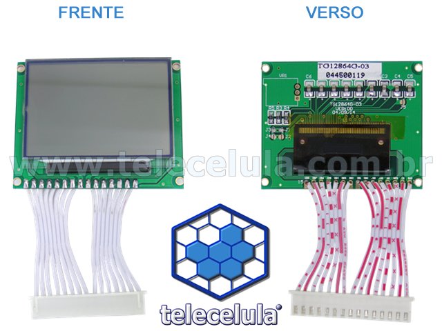 Sem Imagem - MDULO LCD TG 12864 G-03 PARA DESENVOLVIMENTO DE PROJETOS PIC 18F !