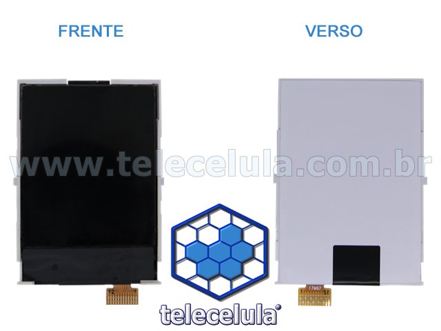 Sem Imagem - LCD COMPATVEL COM NOKIA 110, 1661, 5030C, 1616, 1800, C1-00, C1-01, X1-01 GENRICO