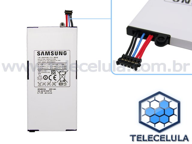 Sem Imagem - BATERIA TABLET SAMSUNG GALAXY TAB GT-P1000, GT- P1010, GT-P3110 ORIGINAL