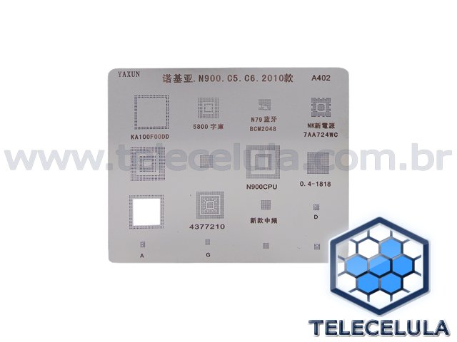 Sem Imagem - FORMA PARA REBALLING (STENCIL) NOKIA C5, C6, N79, N900, 5800 E OUTROS