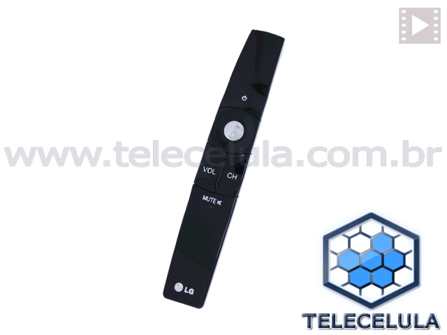 Sem Imagem - CONTROLE REMOTO TV LG AKB730354 P/ TV 3D 50PX950