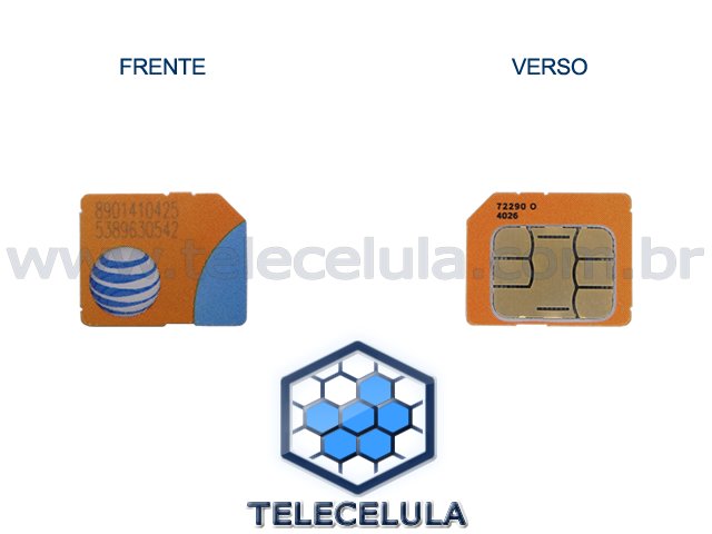 Sem Imagem - MICRO SIM CARD 3G AT&T PARA ATIVAO IPHONE, IPAD